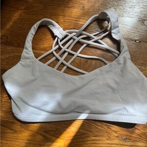 Lululemon white sports bra